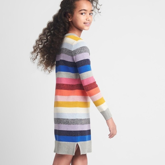 gap crazy stripe sweater dress